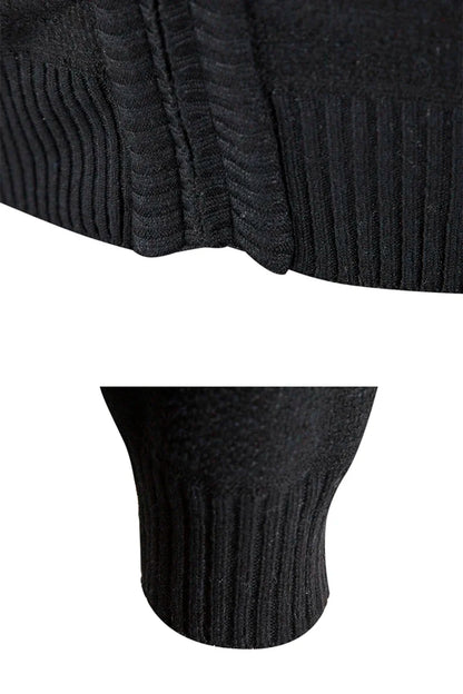 Autumn Winter Sweater Men Warm Cashmere Cotton Blended Pullovers Cardigan Men Fashion Casual Stand Collar Breathable Men Jackets