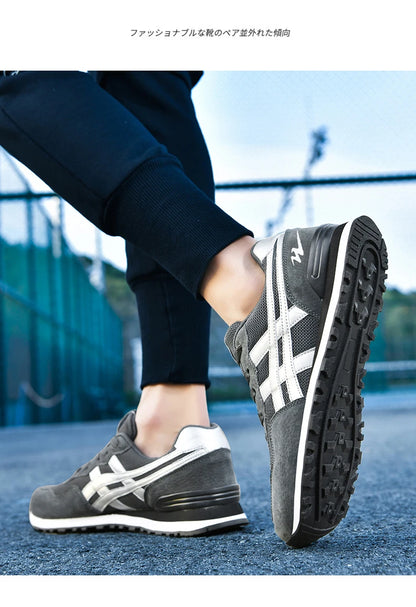 Double Star Training Walking Shoes, Breathable Mesh Sports Shoes, Versatile Fashion Trendy Men's Shoes