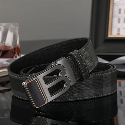 New Wide 34mm Luxury Vintage Designer B Belt Buckle Men High Quality Women Genuine Real Leather Dress Strap Male Belt for Jeans