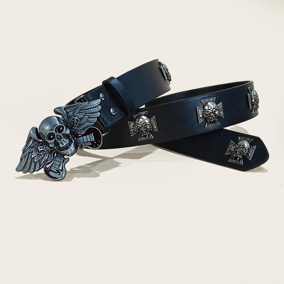 New Rivet Belt Metal Belt Men And Women Punk Hardware Jeans Belt Y2K Belt PU Leather Wide Adjustable Women's Belt Accessories