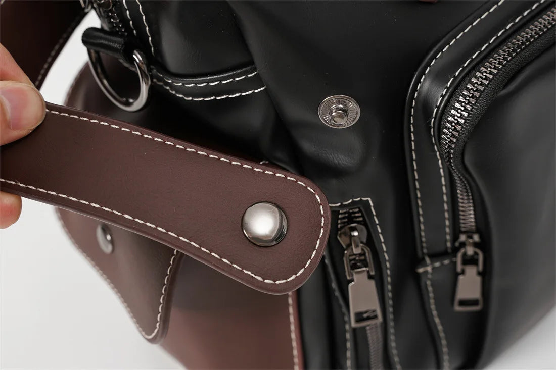 High Quality Handbag Men Business Briefcase Vinatge Fashion Top-Handle Bags For Men Large capacity Travel Laptop Bags Satchels