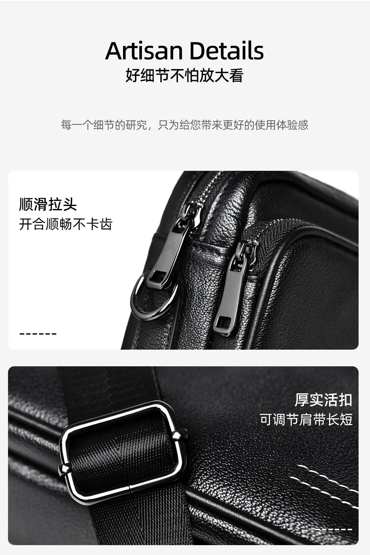 High Quality Real genuine Leather Men Shoulder Bag Natural Cowhide Messenger Bag crossbody bag for 7.9-inch lpad Phone Bag