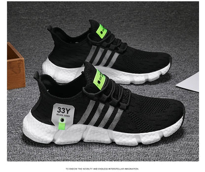 Men Shoes Breathable Classic Running Shoes For Women Outdoor Light Comfortable Mesh Shoes Slip On Walking Sneakers Unisex Tennis