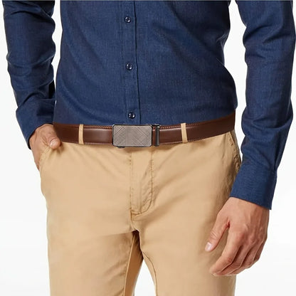 Genuine Leather men belts Casual Fashion Business Men Belt Durable alloy buckle high-quality belt decoration suitable for jeans