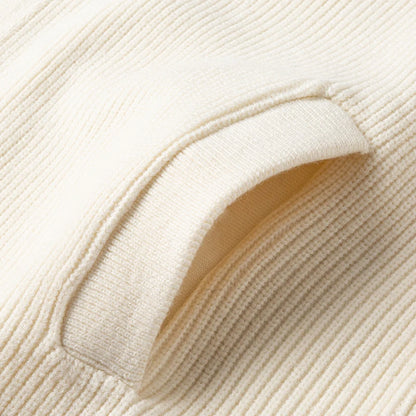 Luxury Men Long-Sleeved Knitted Cardigan Single-Breasted Sweater Coat Real Pocket Korean-Style Fashion Hot-Selling Men'sClothing