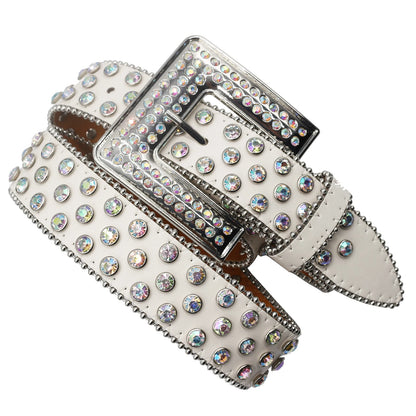 BB belt Diamond Rhinestone Belts Fashion Luxury Crystal Studded Pin Buckle Belt Cinto De Strass Belts for Women Jeans Decoration