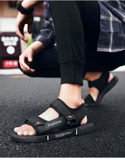 Men Sandals Summer Leisure Beach Holiday Sandals Men Shoes New Outdoor Sneakers Male Retro Comfortable Casual Sandals Men