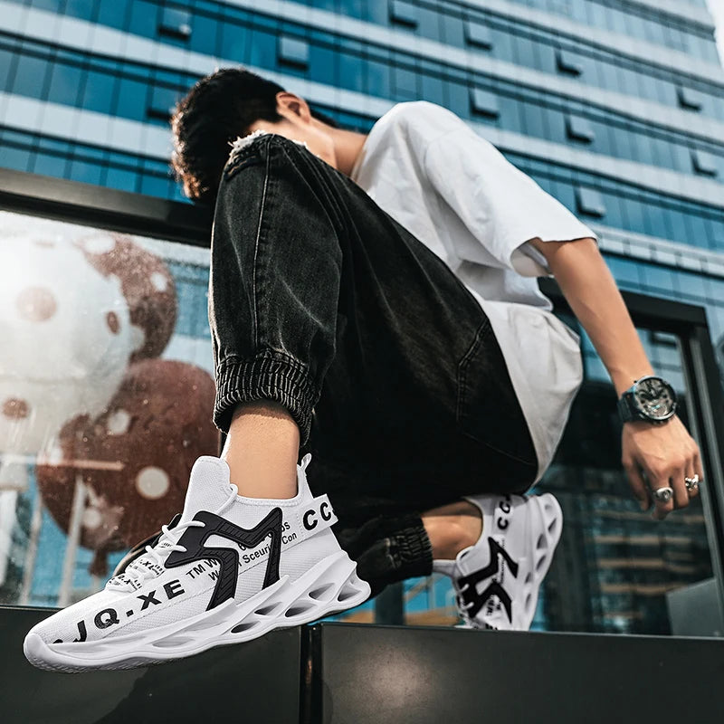 MAEDEF 2024 Men Running Sneakers Lightweight Sport Shoes Classical Mesh Breathable Casual Shoes Male Fashion Moccasins Sneakers
