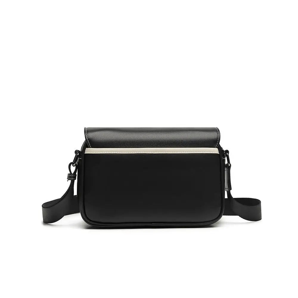 Casual PU Leather Messenger Bag Multi-pocket Design Vintage Shoulder Bag Durable Male Handbags Travel