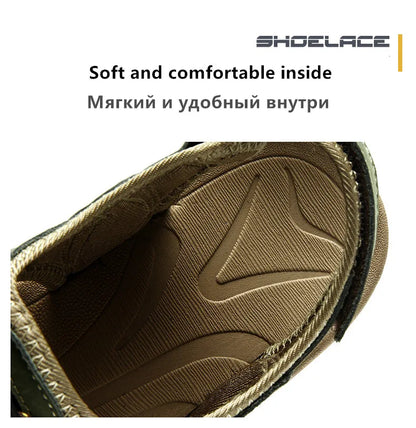 New Men's Sandals Soft Genuine Leather Sandals Shoes Men Large Size Outdoor Summer Shoes Comfort Beach Sandals Roman Men Shoes