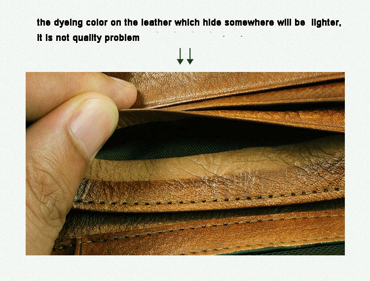 Fashion Vintage Genuine leather Wallet Men short Bifold Money Clips Leather male wallet Purse Coin Bag money Holder WC-007