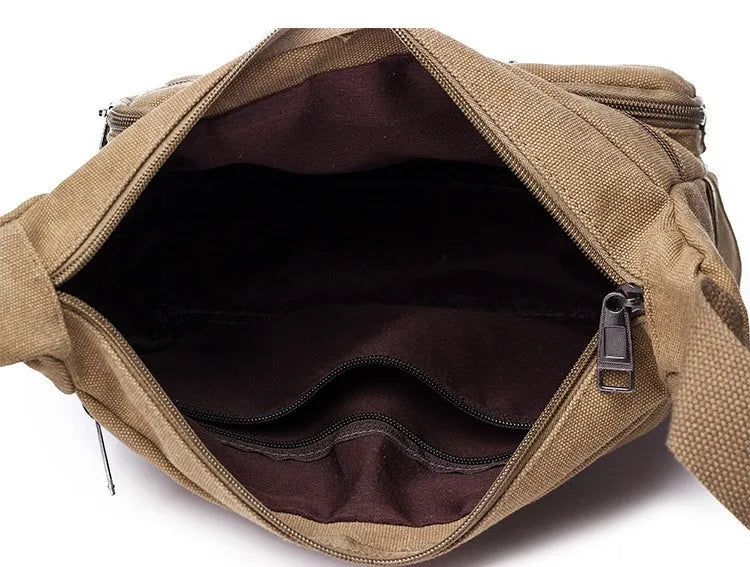 Men Canvas Shoulder Bags Casual Tote Travel Men's Crossbody Bag Luxury Messenger Bags Fashion High Quality Handbag