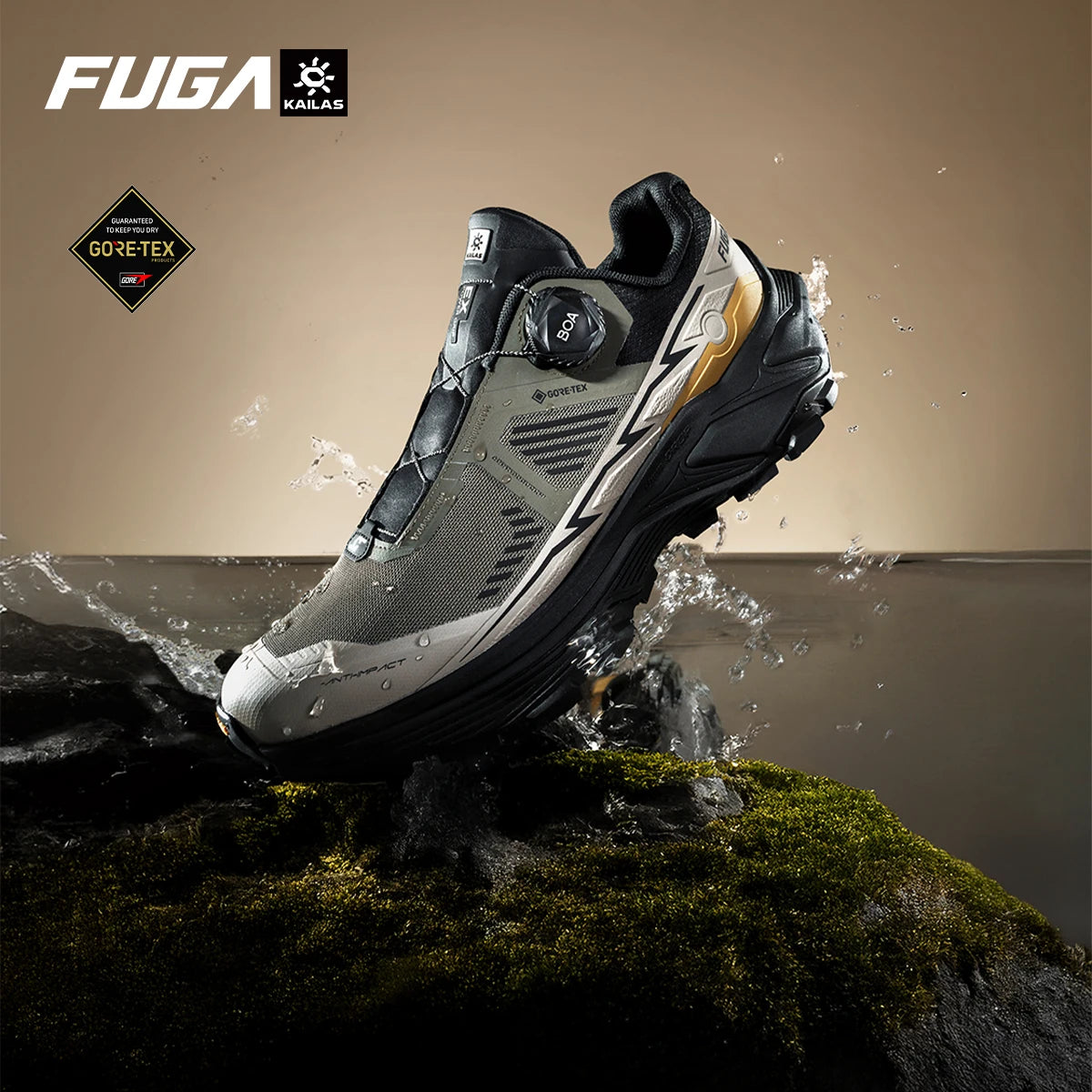 KAILAS New Fuga EX3 GTX BOA Waterproof Trail Running Shoes Outdoor Sport Arch Support Breathable Lightweight Sneakers KS2513109