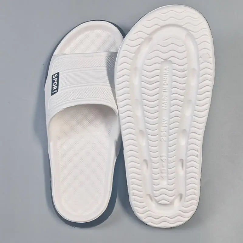 Plus Size 47 Non Slip Bedroom Slippers Men Summer 2026 Lightweight EVA Indoor Slippers Fashion Patchwork Man's Soft Home Slides