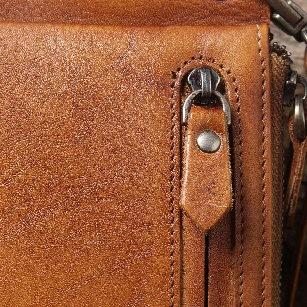 S.WORKER Full Grain Leather Long Wallet Men's Clutch Bag Genuine Leather Classic Purse Card Holder For Men