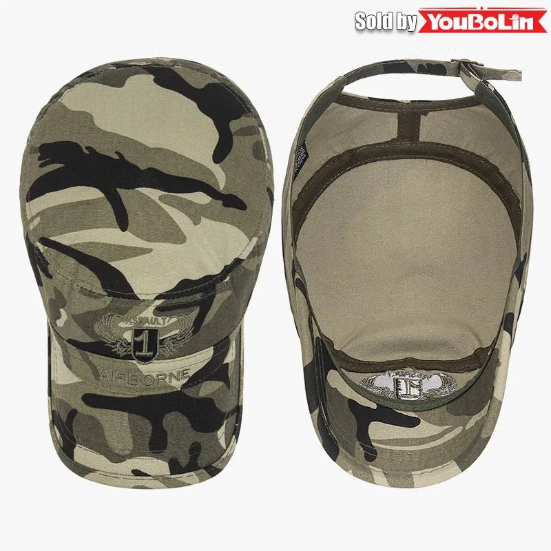 AIRBORNE Airborne Commando Cadet Flat Cap Sun Hat Trucker Caps Dad Hats