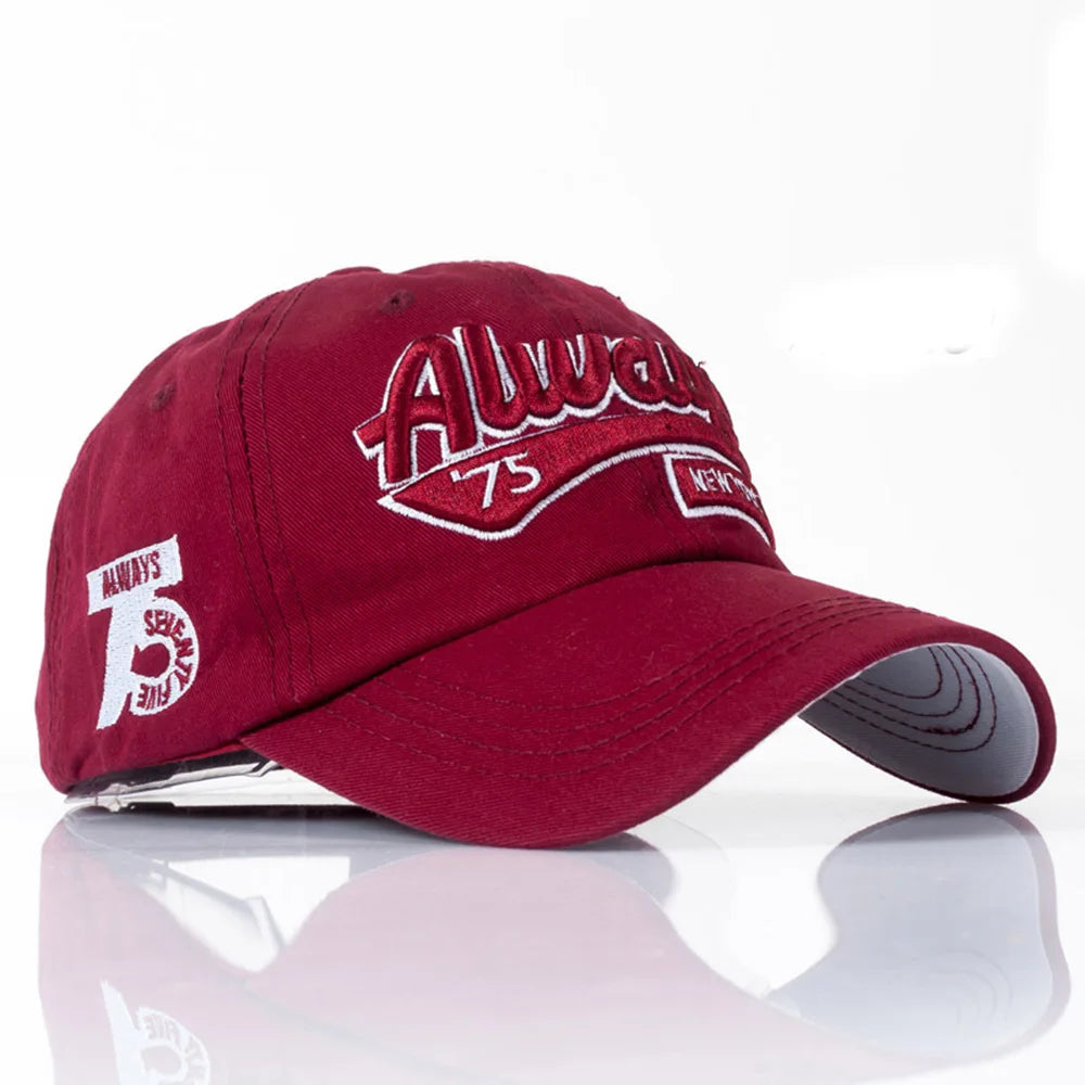 Men Women Baseball Cap Fashion Embroidered Bone Dad Hats Outdoor Sports Sunshade Hip Hop Cotton Sun Visor Snapback Gorras H035