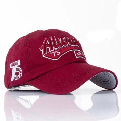 Men Women Baseball Cap Fashion Embroidered Bone Dad Hats Outdoor Sports Sunshade Hip Hop Cotton Sun Visor Snapback Gorras H035