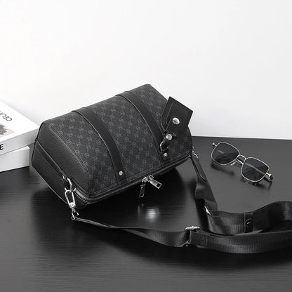2026 Fashion Pillow Crossbody Bag Men Luxury Brand Men's Crossbody Bags Large Capacity Handbag Plaid Sling Shoulder Bag Male