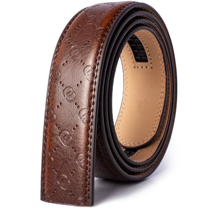 Genuine Leather Belts Without Buckle for Men Women High Quality Male Jeans Belt Large Size Belt No Buckle for Automatic Buckle