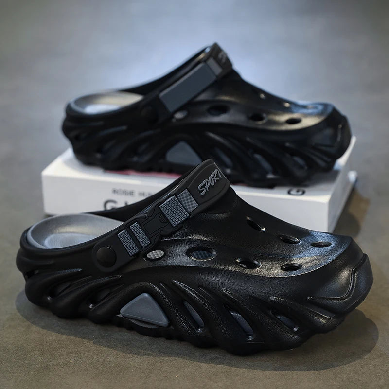 Male Sandals Casual Shoes Outdoor Beach Sandals Women Soft Clogs Garden Bottom Indoor Summer Flip Flops Men Massage Slippers