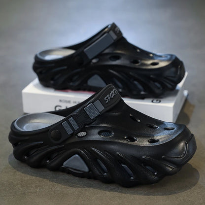 Male Sandals Casual Shoes Outdoor Beach Sandals Women Soft Clogs Garden Bottom Indoor Summer Flip Flops Men Massage Slippers