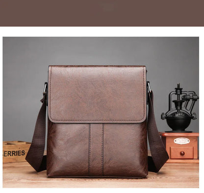 Soft leather shoulder bag, men's business casual bag, crossbody bag, men's bag, crossbody bag, small leather bag, hanging bag