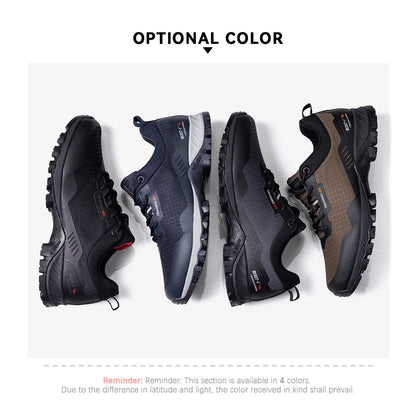 Baasploa Men Hiking Shoes New Outdoor Climbing Waterproof Non-slip Wear-resistant Sneakers Male Casual Lace-Up Walking Shoes ﻿