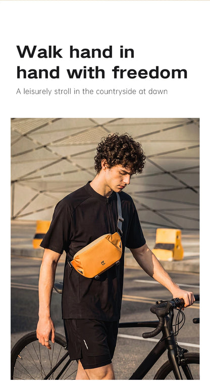 TANGCOOL Waterproof Sling Bag for Men Women Crossbody Fanny Pack Anti Theft Chest Bag For Travel Hiking Cycling