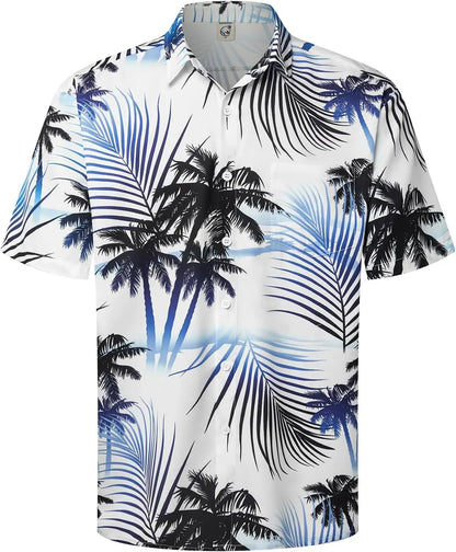 Men's Coconut Tree 3D Print Shirt for Summer - Quick-Drying, Loose Fit, Suitable for Everyday Wear, Perfect for Beach Vacations