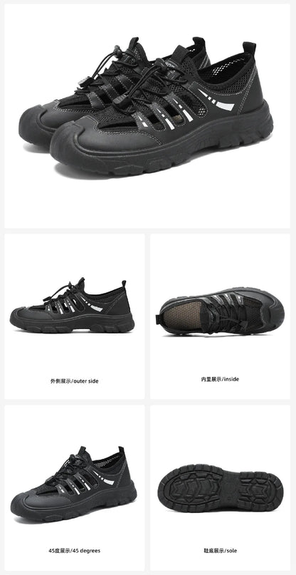 Men's 2026 Summer New Fashion Breathable River Trekking Shoes, Outdoor Beach Shoes, Soft Sole Quick-Dry Footwear