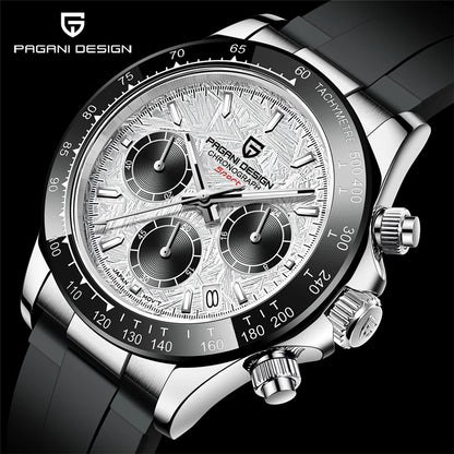 40mm New V2 PAGANI DESIGN Classic fashion Men Quartz Watches Sapphire Retro Chronograph Stainless Steel Waterproof Watch for Men