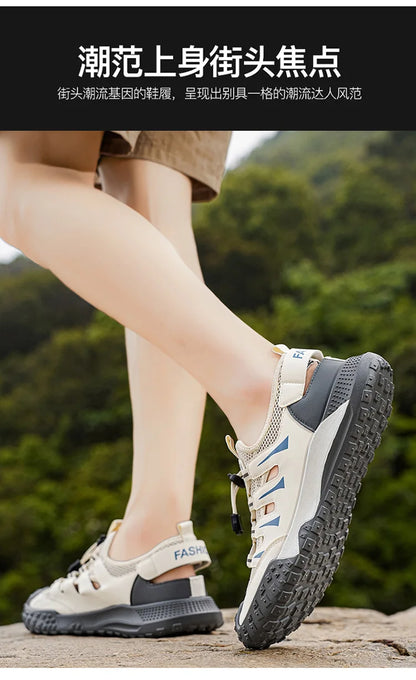 Tenis Masculino 2026 Hot Sale Summer Men Hollow Out Shoes Breathable Beach Shoes Non Slip Wear-resistant Sports Casual Sandals