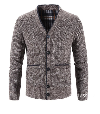 New Autumn Men V-neck Business Cardigans Sweatercoats Winter Warm Cardigan Sweaters Male Casual Cardigans Slim Fit Sweaters 4XL