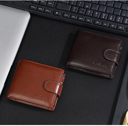 Baellerry New Short Men Wallets Zipper Coin Pocket Business Male Purses High Quality PU Card Holder Small Wallet For Men
