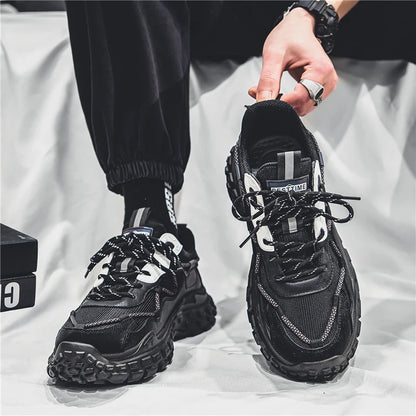 Men's sports running shoes breathable anti slip casual sneaker outdoor walking shoes for male students and men