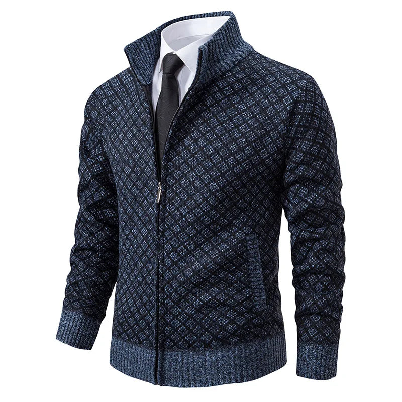 LEGIBLE 2025 Men's Sweaters Autumn Winter Wool Zipper Cardigan Sweaters Man Casual Knitwear Sweatercoat Male
