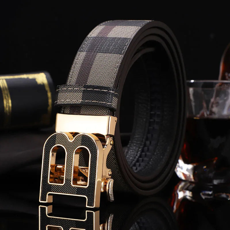 New Wide 34mm Luxury Vintage Designer B Belt Buckle Men High Quality Women Genuine Real Leather Dress Strap Male Belt for Jeans