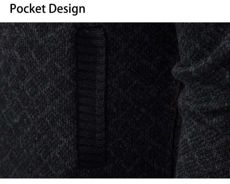 Men's knit sweater Korean version of the new trend of fall and winter casual collar sweater cardigan jacket men's clothing