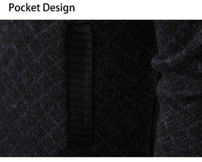 Men's knit sweater Korean version of the new trend of fall and winter casual collar sweater cardigan jacket men's clothing