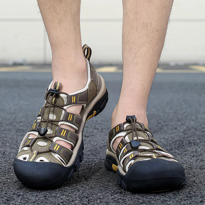 Big Size Summer Outdoor Couple Sandals Breathable Men Hiking Shoes Water Beach Men's Sandals Camping Climbing Aqua Men Sneakers