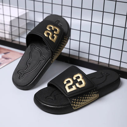 Men's Platform Slippers EVA Soft Soled Pillow Slippers Summer Beach Flip Flops Anti Slip Bathroom Home Fashionable Slippers