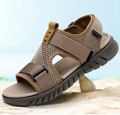 Men's 2026 New Summer Water Shoes Slip-On Breathable Mesh Quick-Dry Anti-Slip Driving Beach Outdoor Sports Sandals