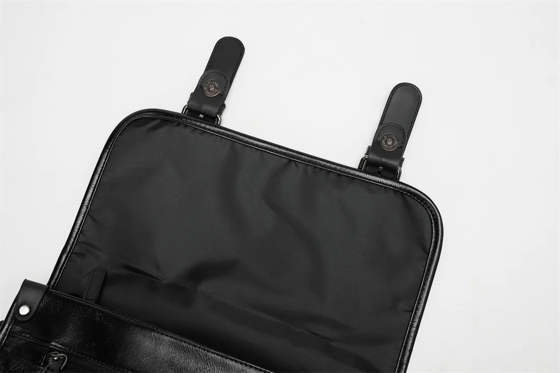 Retro Messenger Bag Men Crossbody Bags Luxury PU Leather Shoulder Messenger Bag for Men Fashion Flap Large Capacity Satchles