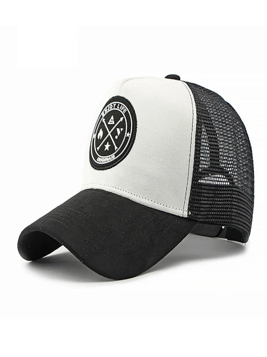 Mesh breathable baseball cap dome summer new sun protection sun visor hard top hat outdoor running sports cap duckbill cap