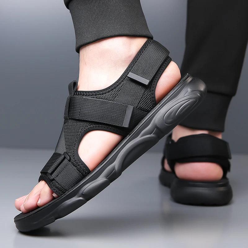 YRZL Sandals Soft Comfortable Non-Slip Men Shoes High Quality Beach Sandals Mens Gladiator Sandals Summer Casual Flat Shoes