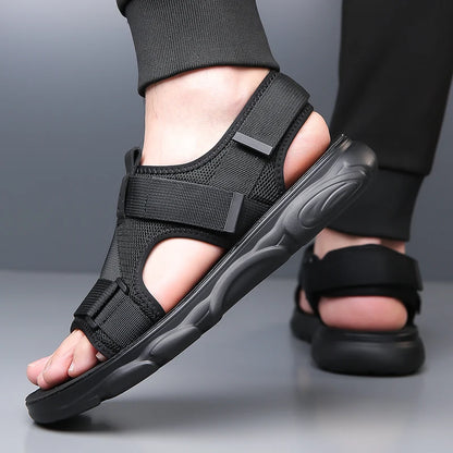 YRZL Sandals Soft Comfortable Non-Slip Men Shoes High Quality Beach Sandals Mens Gladiator Sandals Summer Casual Flat Shoes