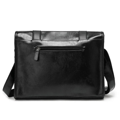 Retro Messenger Bag Men Crossbody Bags Luxury PU Leather Shoulder Messenger Bag for Men Fashion Flap Large Capacity Satchles