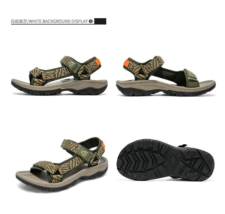2026 New  Men's Hiking Sport Sandals Lightweight Leisure Beach Shoes Summer Open-Toe Breathable Travel Walking Sandials