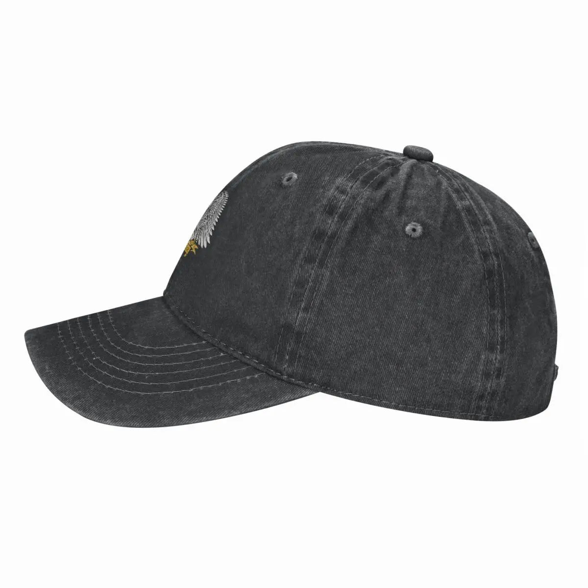 Men Baseball Cap South Sudan Emblem Charcoal Washed Denim Classic Vintage Cotton Dad Trucker Hat Unisex Adult